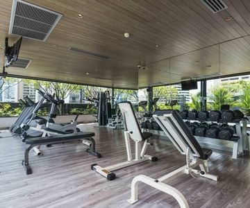 Fully equipped gym at Maitria Hotel Sukhumvit 18 Bangkok