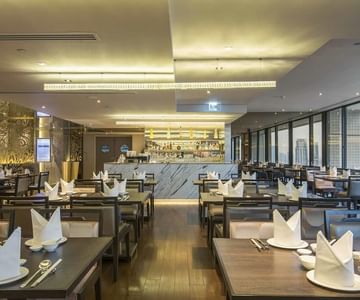 Dining area of Chinese Restaurant in Bangkok Chatrium Hotels 