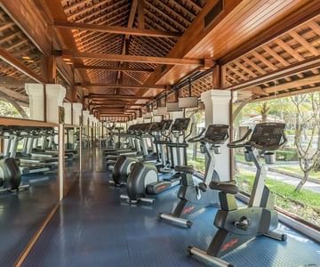 Fitness center at Chatrium Hotel Lake Yangon 